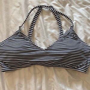 Striped bikini top